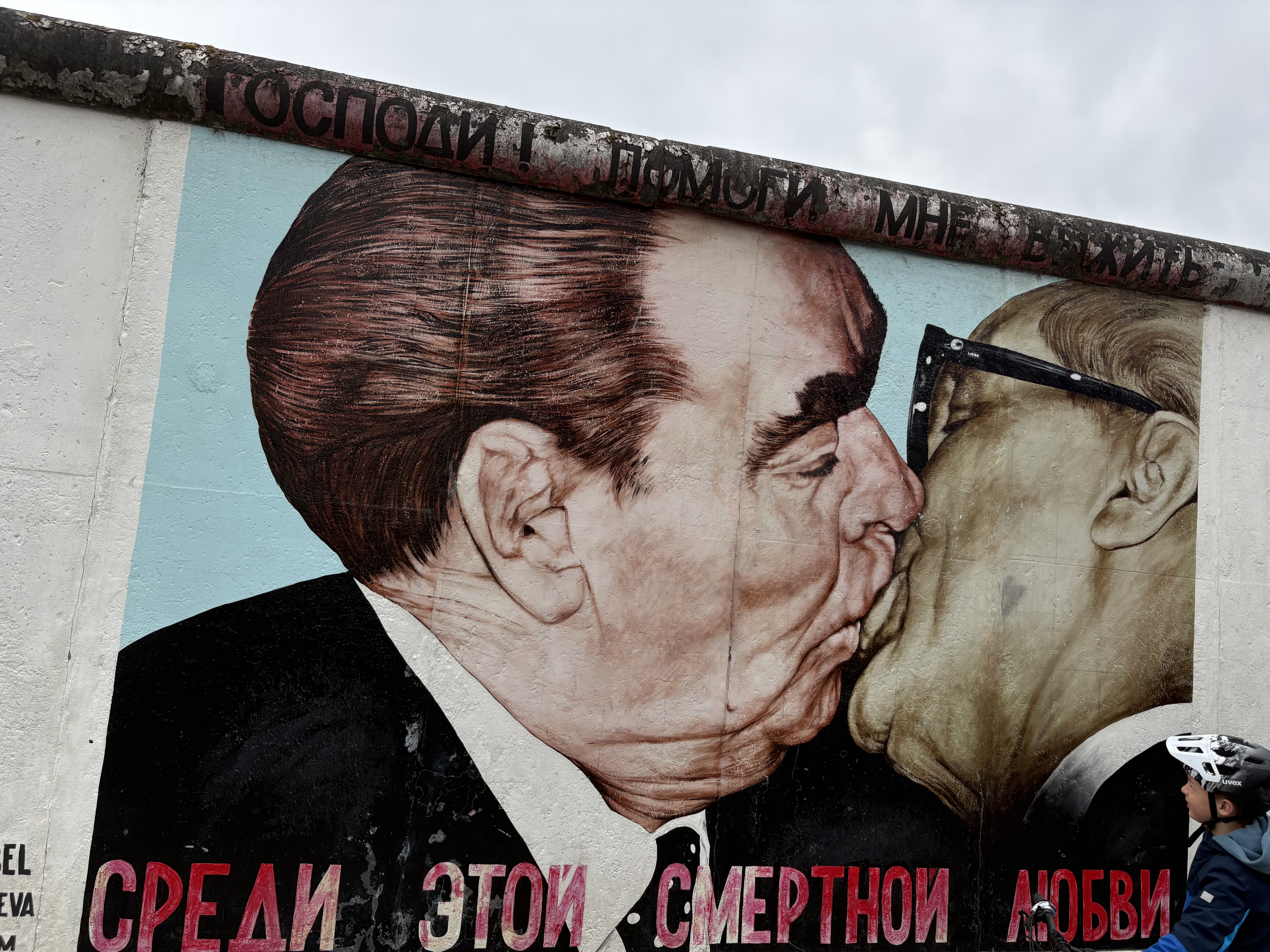 East Side Gallery — Brotherly Kiss mural